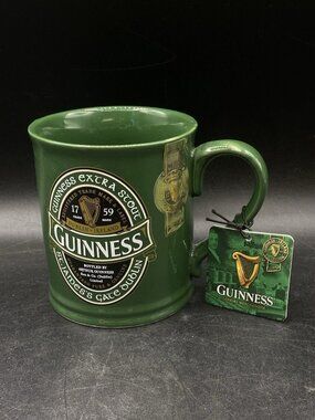 Guinness Beer Green Coffee Mug Cup New NWT